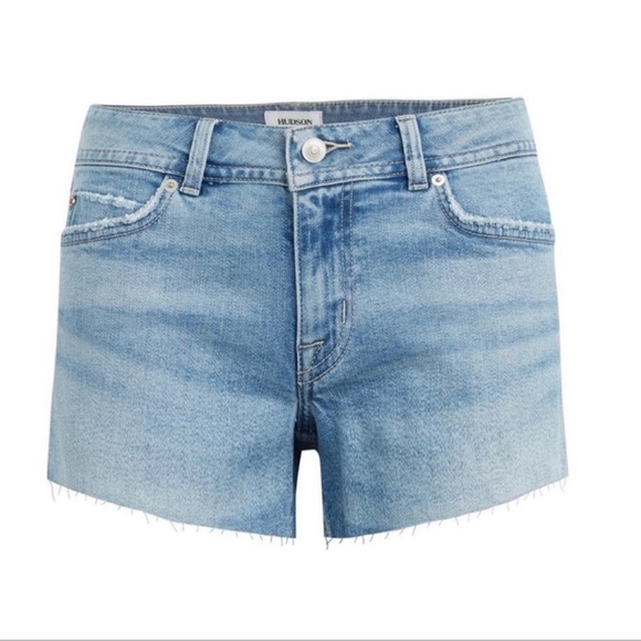 HUDSON Jeans cut-off raw hem Denim Shorts